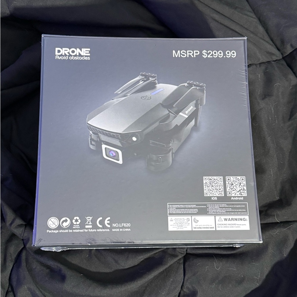 Black Foldable Drone with Camera